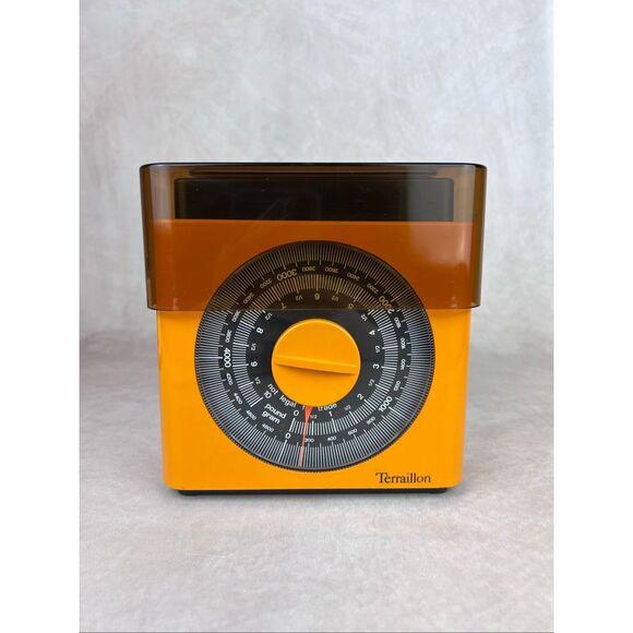 Vintage 1970's Terraillon Orange Kitchen Scale Mod MCM Retro Orange - Picture 1 of 12
